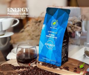 Cà phê rang xay nguyên chất Hello 5 Coffee ENERGY (túi zipper 250gr)