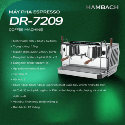 Máy Pha Cà Phê Espresso DR-7209